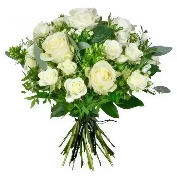 بائع زهور لندن- ثلجي الرومانسية باقة الزهور
