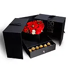 Buangkok flowers  -  Opulent Dark Box Flower Bouquet/Arrangement