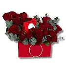 Garhoud flowers  -  Chocolate and Roses Box Flower Bouquet/Arrangement
