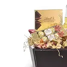 Buangkok flowers  -  Leather Box Filled with Assorted Treats Flower Bouquet/Arrangement