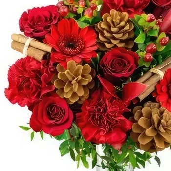 טאלין פרחים- אוהב את חג המולד זר פרחים/סידור פרחים