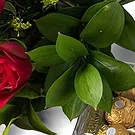Santa Maria flowers  -  Bouquet of 6 Red Roses and Chocolates Flower Bouquet/Arrangement
