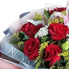 China flowers  -  Classic Red Rose and Pink Lily Flower Arrange Flower Bouquet/Arrangement