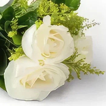 Белу-Оризонти цветы- Букет из 3 белых роз Цветочный букет/композиция