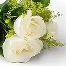 Chile flowers  -  Bouquet of 3 White Roses Flower Bouquet/Arrangement