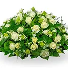 Leest blomster- Klassisk hvit Biedermeier-arrangement Blomsterarrangementer bukett