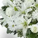 Garhoud flowers  -  Classic White Flower Vase Flower Bouquet/Arrangement