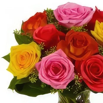 Catania blomster- Colour Burst Blomsterarrangementer bukett