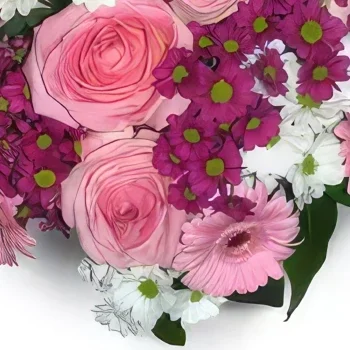 Krakow cvijeća- Bijelo & Ružičasto Cvjetni buket/aranžman