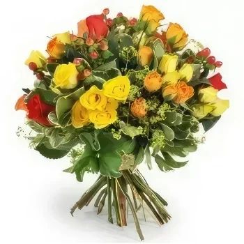بائع زهور مونبلييه- باقة الورود الملونة من بنما باقة الزهور