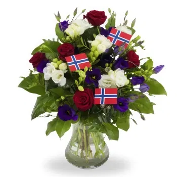 fiorista fiori di Norvegia- Bouquet di fiori colorati per la festa nazion Fiore Consegna