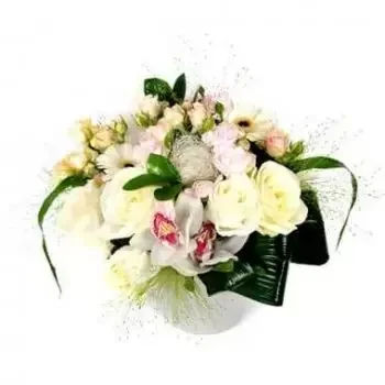 Capesterre-Belle-Eau cvijeća- Šarmantan bijeli cvjetni aranžman Cvijet Isporuke
