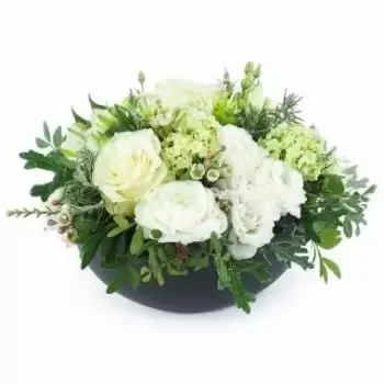 Paris flowers  -  Composition of white Fontana flowers Delivery