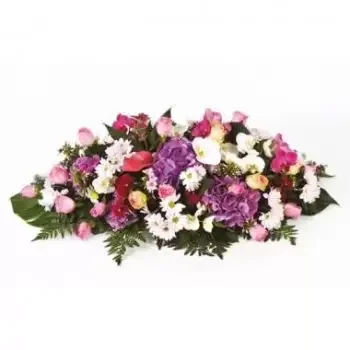 Bordeaux Blumen Florist- Trauerblumengesteck Memory 
