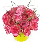 Le François flowers  -  Composition of pink roses Traviata Flower Bouquet/Arrangement