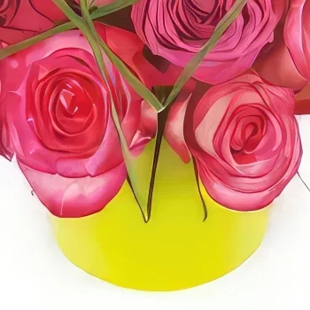 flores Marsella floristeria -  Composición de rosas rosadas Traviata Ramo de flores/arreglo floral