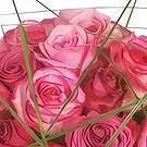 Le François flowers  -  Composition of pink roses Traviata Flower Bouquet/Arrangement