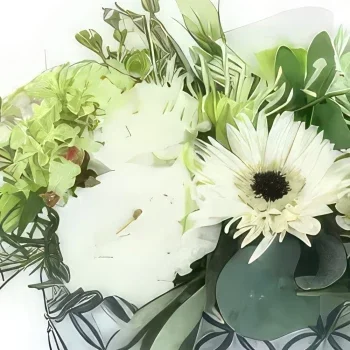 flores Marsella floristeria -  Composición de flores blancas Dallas Ramo de flores/arreglo floral
