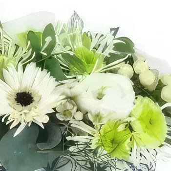 Λιλ λουλούδια- Σύνθεση από λευκά λουλούδια Ντάλας Μπουκέτο/ρύθμιση λουλουδιών
