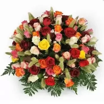fleuriste fleurs de Guyane Française- Composition piquée de deuil Florever Fleur Livraison