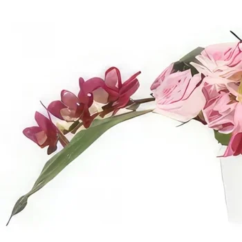flores Marsella floristeria -  Composición Pureza de los Sentidos Ramo de flores/arreglo floral