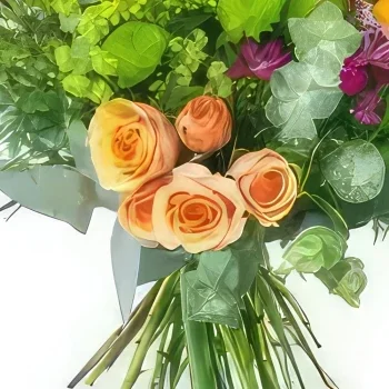 nett Blumen Florist- Land & bunter Strauß Messina Bouquet/Blumenschmuck