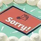 Amsterdam Blumen Florist- Sahnetorte „Sorry“ Bouquet/Blumenschmuck