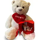 Braga flowers  -  Teddy Love Deluxe Package Flower Bouquet/Arrangement
