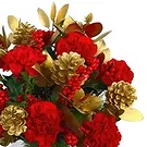 flores de Halla - Tiutinen- Natal dourado Bouquet/arranjo de flor