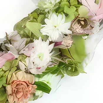 Nantes rože- Krona pastelnih Hecuba cvetov Cvet šopek/dogovor