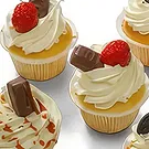 Eindhoven blommor- Cupcake frukt och choklad Bukett/blomsterarrangemang