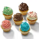 Hantum blommor- Cupcakes 'färg' Bukett/blomsterarrangemang