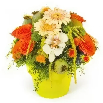 بائع زهور بوردو- تكوين دائري لطيف باقة الزهور
