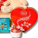 Hupstedt flowers  -  Darlin’: Selection of Sweet Treats and Teddy Flower Bouquet/Arrangement