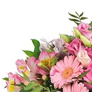 fiorista fiori di Firenze- Bouquet di fiori rosa con frutti di bosco Bouquet floreale