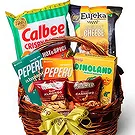Buangkok flowers  -  Yummy Snack Basket Flower Bouquet/Arrangement
