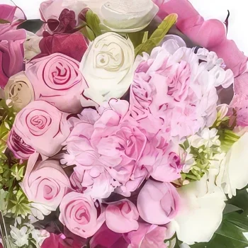 Tarbes цветя- Мечтано сърце в розови цветя Букет/договореност цвете