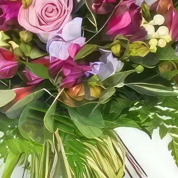 Tarbes bunga- Buket bulat eklat Rangkaian bunga karangan bunga