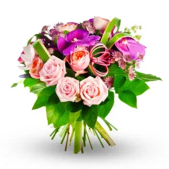 SemaineFleures Fleuriste en ligne - Bouquet de fleurs roses mélangées Bouquet