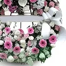 Cala Llonga flowers  -  Tranquil Remembrance Circle Flower Bouquet/Arrangement