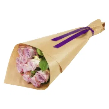 fiorista fiori di Norvegia- Eleganti rose rosa confezionate come regalo Fiore Consegna