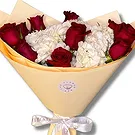 Al Shamkha flowers  -  Elegant Hydrangea and Roses Bouquet  Flower Bouquet/Arrangement