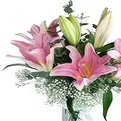 Llameo blomster- Liljebukett Blomsterarrangementer bukett