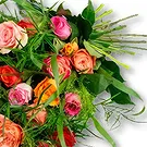 Holandia kwiaty- Bukiet pogrzebowy róże mieszane (70cm) Bukiet ikiebana