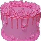 Rongo flowers  -  Vanilla Cake – Pink Flower Bouquet/Arrangement