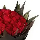Ad Dilam blomster- 50 røde roser Blomsterarrangementer bukett