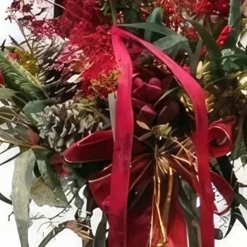 מדריד פרחים- טון אדום זר פרחים/סידור פרחים