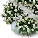 Cala Llonga flowers  -  Serenity Tribute Crown Flower Bouquet/Arrangement