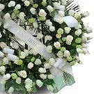 Cala Llonga flowers  -  Serenity Tribute Crown Flower Bouquet/Arrangement