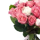 fiorista fiori di Firenze- Bouquet di rose bianche e rosa Bouquet floreale